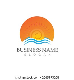 Sun Vector illustration Icon Logo Template design