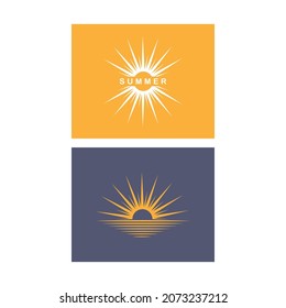 Sun Vector illustration Icon Logo Template design