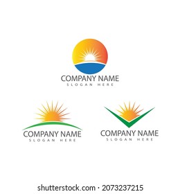 Sun Vector illustration Icon Logo Template design