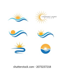 Sun Vector illustration Icon Logo Template design