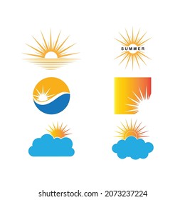 Sun Vector illustration Icon Logo Template design
