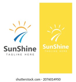 Diseño de la plantilla de logotipo de la ilustración de Sun Vector