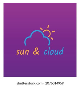 Diseño de la plantilla de logotipo de la ilustración de Sun Vector