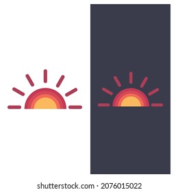 Sun Vector illustration Icon Logo Template design