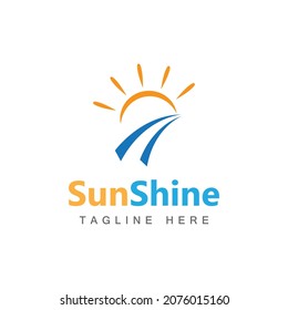 Diseño de la plantilla de logotipo de la ilustración de Sun Vector
