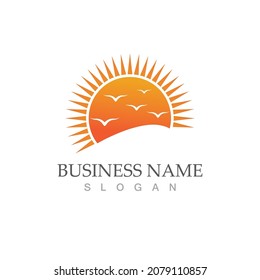 Sun Vector illustration Icon Logo Template design