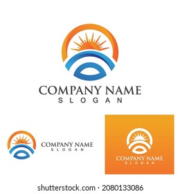 Sun Vector illustration Icon Logo Template design