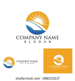 Sun Vector illustration Icon Logo Template design