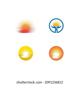Sun Vector illustration Icon Logo Template design