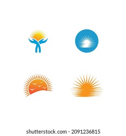 Sun Vector illustration Icon Logo Template design