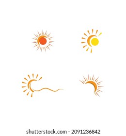 Sun Vector illustration Icon Logo Template design