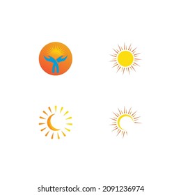 Sun Vector illustration Icon Logo Template design