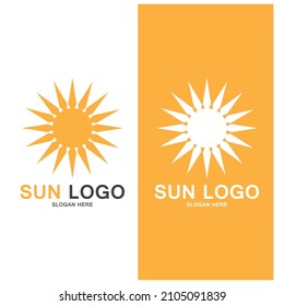 Diseño de la plantilla de logotipo de la ilustración de Sun Vector