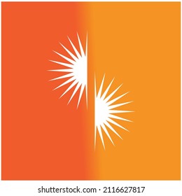 Diseño de la plantilla de logotipo de la ilustración de Sun Vector