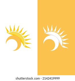 Diseño de la plantilla de logotipo de la ilustración de Sun Vector