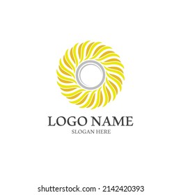 Diseño de la plantilla de logotipo de la ilustración de Sun Vector