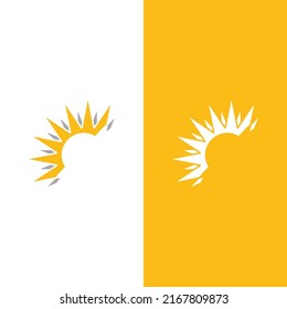 Logo-Vorlagendesign für Sun-Vektorgrafik-Symbol