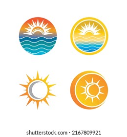 Sun Vector illustration Icon Logo Template design