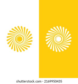 Diseño de la plantilla de logotipo de la ilustración de Sun Vector