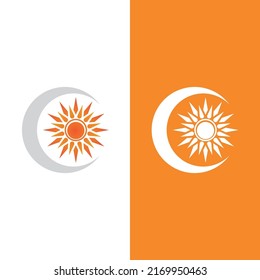 Diseño de la plantilla de logotipo de la ilustración de Sun Vector