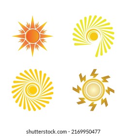Sun Vector illustration Icon Logo Template design