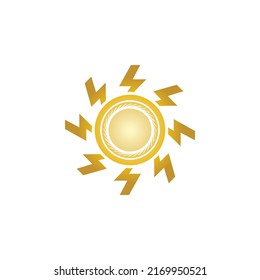Diseño de la plantilla de logotipo de la ilustración de Sun Vector