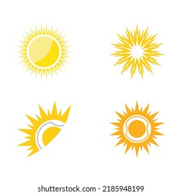 Sun vector illustration icon logo template design