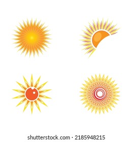 Logo-Vorlage für Sun Vektorgrafik-Symbol