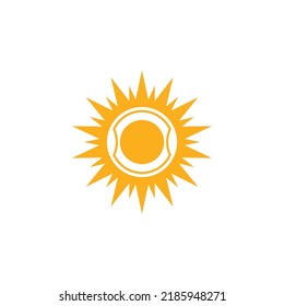 Sun vector illustration icon logo template design