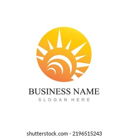 Sun Vector illustration Icon Logo Template design