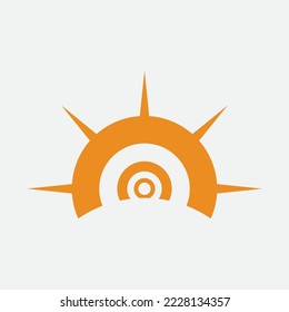 Sun Vector illustration Icon Logo Template design