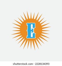 Diseño de la plantilla de logotipo de la ilustración de Sun Vector