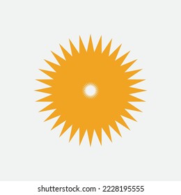 Diseño de la plantilla de logotipo de la ilustración de Sun Vector