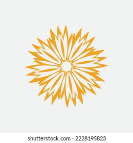 Diseño de la plantilla de logotipo de la ilustración de Sun Vector