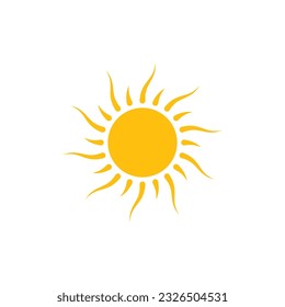 Diseño de la plantilla de logotipo de la ilustración de Sun Vector