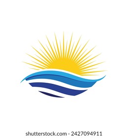Sun Vector illustration Icon Logo Template design