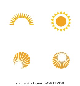 Sun Vector illustration Icon Logo Template design