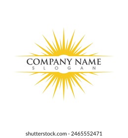 Sun Vektorillustration Icon Logo Vorlage Design