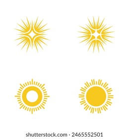 Sun Vector illustration Icon Logo Template design