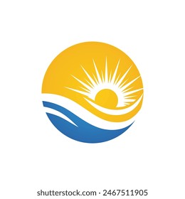 Sun Vector illustration Icon Logo Template design