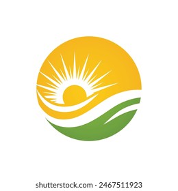 Sun Vector illustration Icon Logo Template design