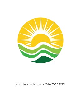 Sun Vector illustration Icon Logo Template design