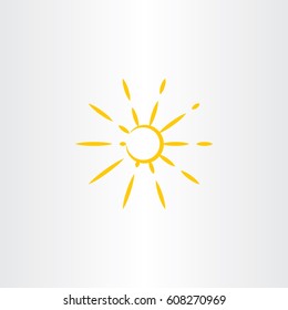 sun vector illustration icon symbol