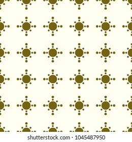Sun vector illustration on a seamless pattern background. Set of elements