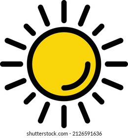 Sonnenstrahlen auf transparentem Hintergrund. Symbole in Premium-Qualität. Schlagt das Vektorsymbol für Konzept und Grafikdesign.