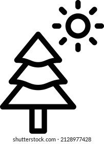 sun Vector illustration on a transparent background. Premium quality symbols. Stroke vector icon for concept and graphic design.