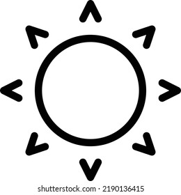 Sonnenstrahlen auf transparentem Hintergrund. Hochwertige Symbole. Dünne Vektorsymbole für Konzept und Grafikdesign.