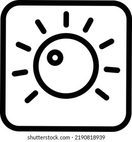 ilustración de sun Vector en un fondo transparente.Símbolos de calidad premium.Iconos vectoriales de trazo para el concepto y el diseño gráfico.