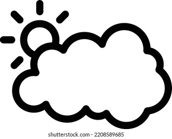 ilustración de sun Vector en un fondo transparente. Símbolos de calidad superior. Iconos vectoriales de línea delgada para el diseño de conceptos y gráficos. 
