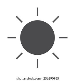Sun vector image to be used in web applications, mobile applications and print media.